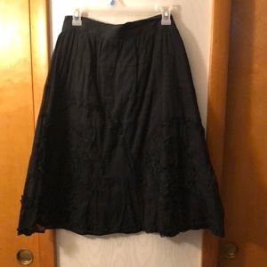 Studio West Black Embellished Skirt